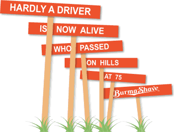 Burma Shave: Click Here