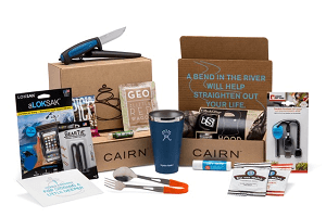 The CAIRN outdoor-gear subscription is a gift that keeps on giving month after month. These three boxes show you the kinds of gear you can expect.